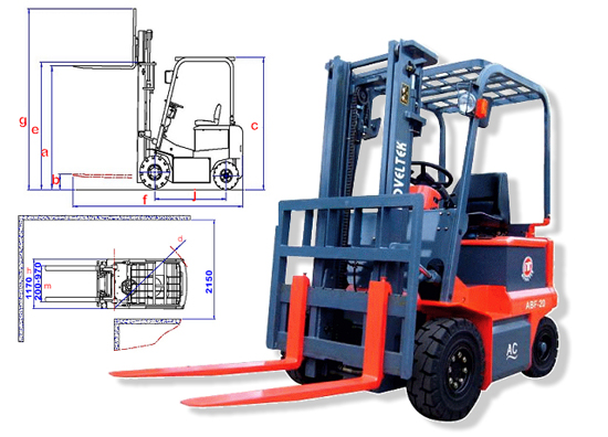 Advanced Electric Forklift Truck 1.5Tons/2Tons/2.5Tons (AC System)